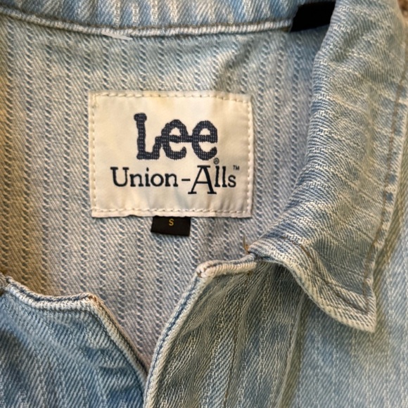 FREE PEOPLE LEE UNIONALLS JUMPSUIT ROMPER NWT RETRO VINTAGE ANTHROPOLOGIE DENIM - Picture 6 of 15